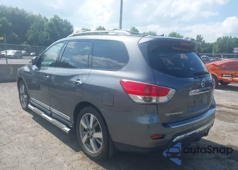 2015 Nissan Pathfinder Platinum from USA, damaged, VIN 5N1AR2MM3FC601523